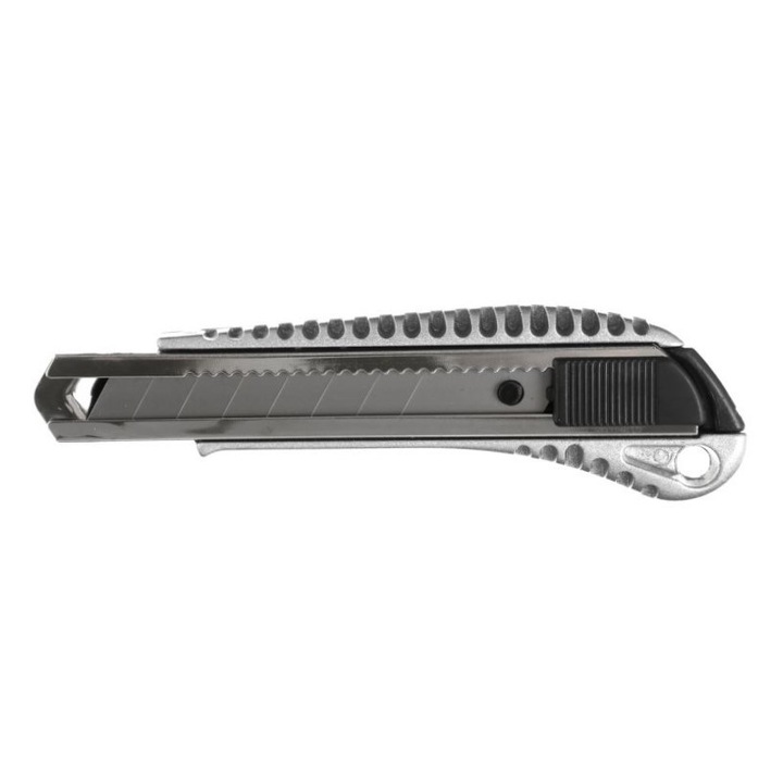 Cutter, Kraft&Dele, lama de 18 mm, din otel carbon, retractabila, KD10961