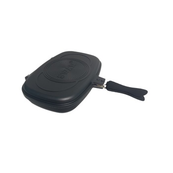 Tigaie Grill Dubla din Aluminiu cu interior Granit, Rectangulara, 36X25X7.5, Manere cu magnet, SWAN Tigaie Grill Dubla din Aluminiu cu interior Granit, Rectangulara, 36X25X7.5, Manere cu magnet, SWAN