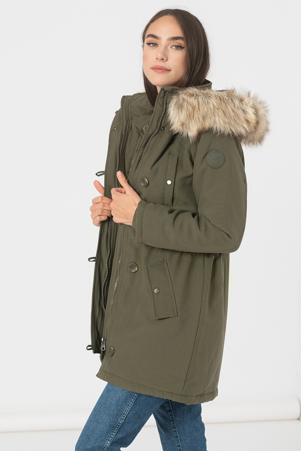 Haily's, Geaca cu gluga Ilona, Verde militar, L