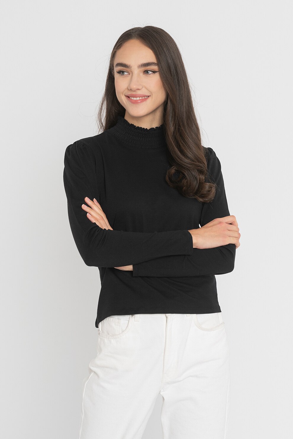 Haily's, Bluza de bumbac Nola, Negru