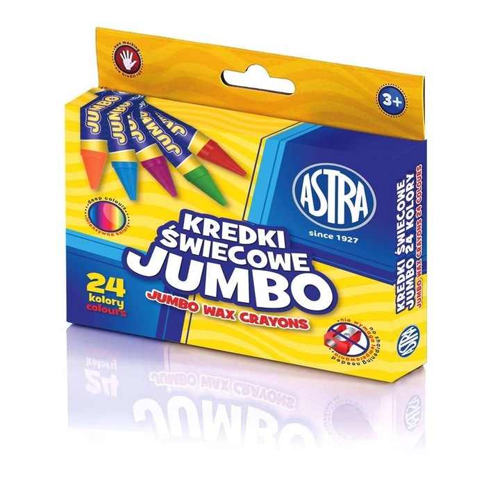 Восъчни пастели Astra 24 цвята, 9*100 мм