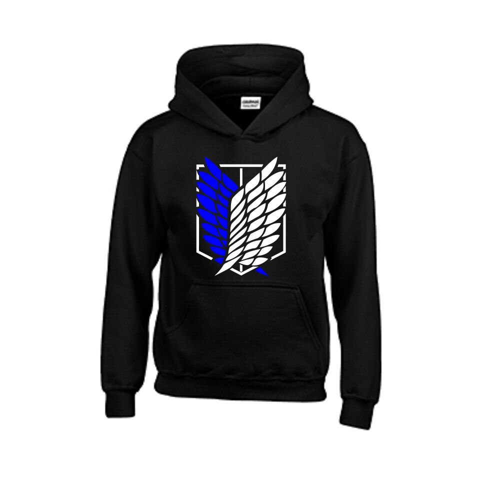 Hanorac copii Attack On Titan, Negru