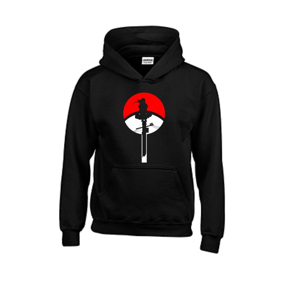 Hanorac copii Naruto, Gildan, Negru