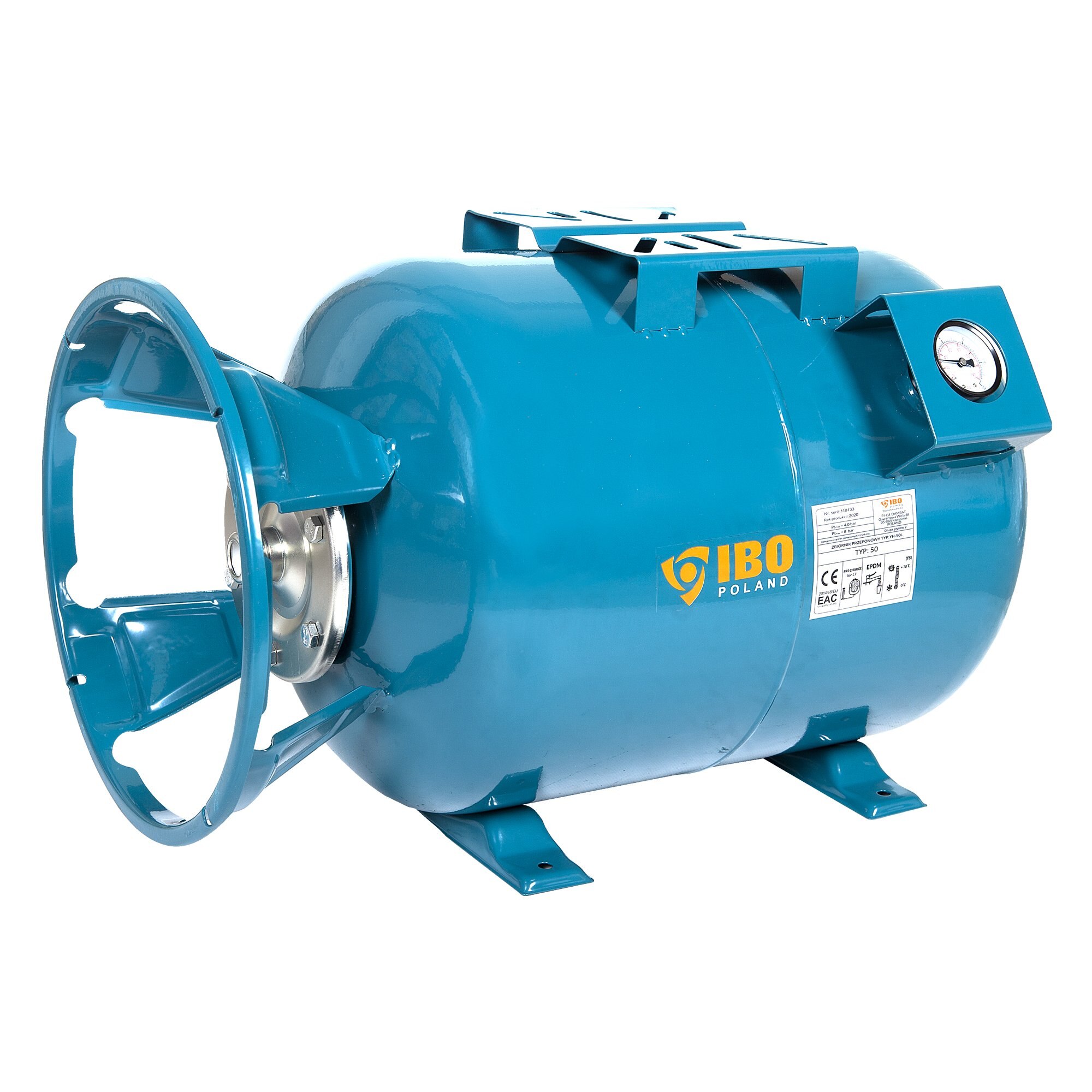 Vas expansiune Ibo Dambat, vertical/orizontal capacitate 50L, 8 bar