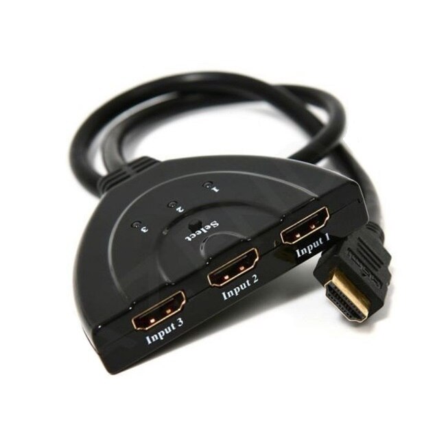 Cablu switch HDMI 1x tata la 3x mama, 45cm