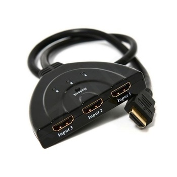 Cablu switch HDMI 1x tata la 3x mama, 45cm Cablu switch HDMI 1x tata la 3x mama, 45cm