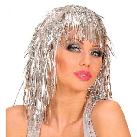 Peruca colorata disco beteala Argintiu - eMAG.ro