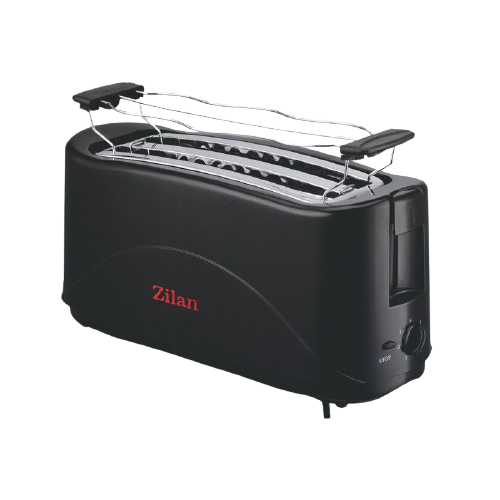 Prajitor de Paine, Puterea Prajitorului 1300W, Prajeste 4 Felii Simultan, 7 Trepte de Prajit Painea, Dezgheata si Reincalzeste Painea, Suport Inclus, Negru