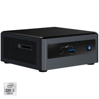 Mini PC Barebone Intel® NUC 10 Frost Canyon NUC10I5FNHN2 cu procesor Intel® Core™ i5-10210U pana la 4.10GHz, fara RAM, fara stocare, fara jack audio, Intel® UHD Graphics, No OS Mini PC Barebone Intel® NUC 10 Frost Canyon NUC10I5FNHN2 cu procesor Intel® Core™ i5-10210U pana la 4.10GHz, fara RAM, fara stocare, fara jack audio, Intel® UHD Graphics, No OS