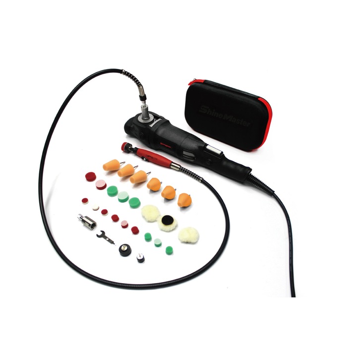 Mini kit polish cu accesorii pentru zone greu accesibile MaxShine