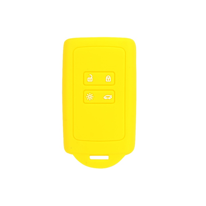 Husa cheie keyless Renault Clio V, Megane IV, Talisman, Kadjar, Zoe, Dacia Duster, Logan 3, Sandero 3, AUTOTOB®, galben