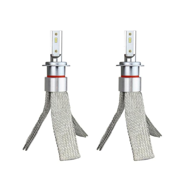 Set 2 becuri H7, LED, Luxeon Zes 12/36V, 50W, 3500lm, 6000K RS Slim 01083 Amio