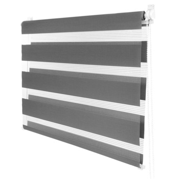 Jaluzele tip rulou Decomeister zi-noapte textil GRI 35 x 150 cm Jaluzele tip rulou Decomeister zi-noapte textil GRI 35 x 150 cm
