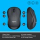 Mouse Logitech M220 Silent, Wireless, Black