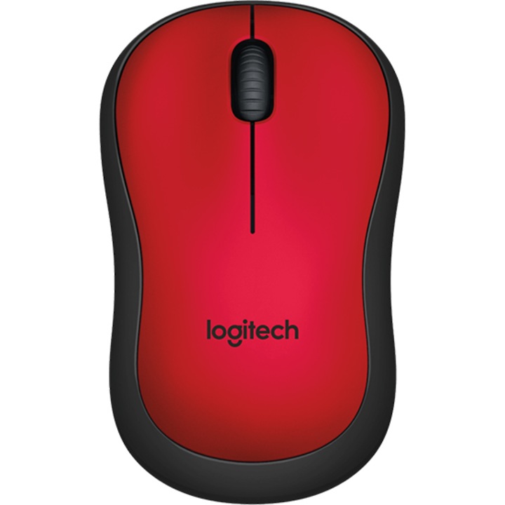 Безжична мишка Logitech M220 Silent, Red