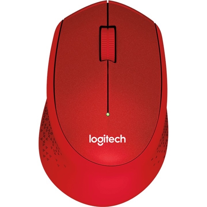 Безжична мишка Logitech M330 Silent Plus, Червена