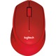 БезжичнамишкаLogitechM330SilentPlus,Червена
