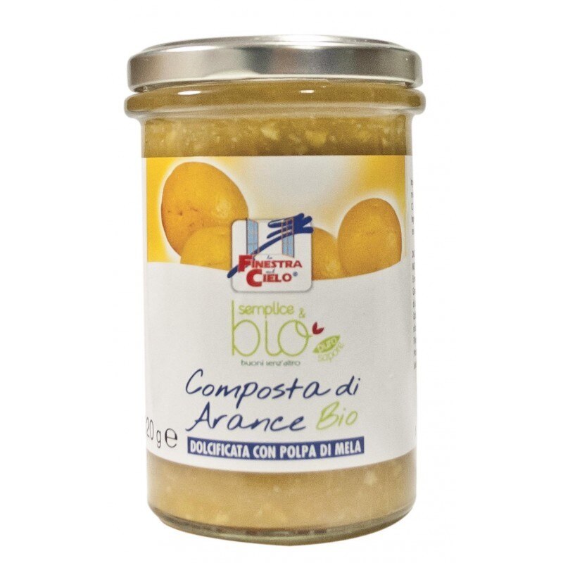 Gem bio de portocale (indulcit cu pulpa de mere) 320g