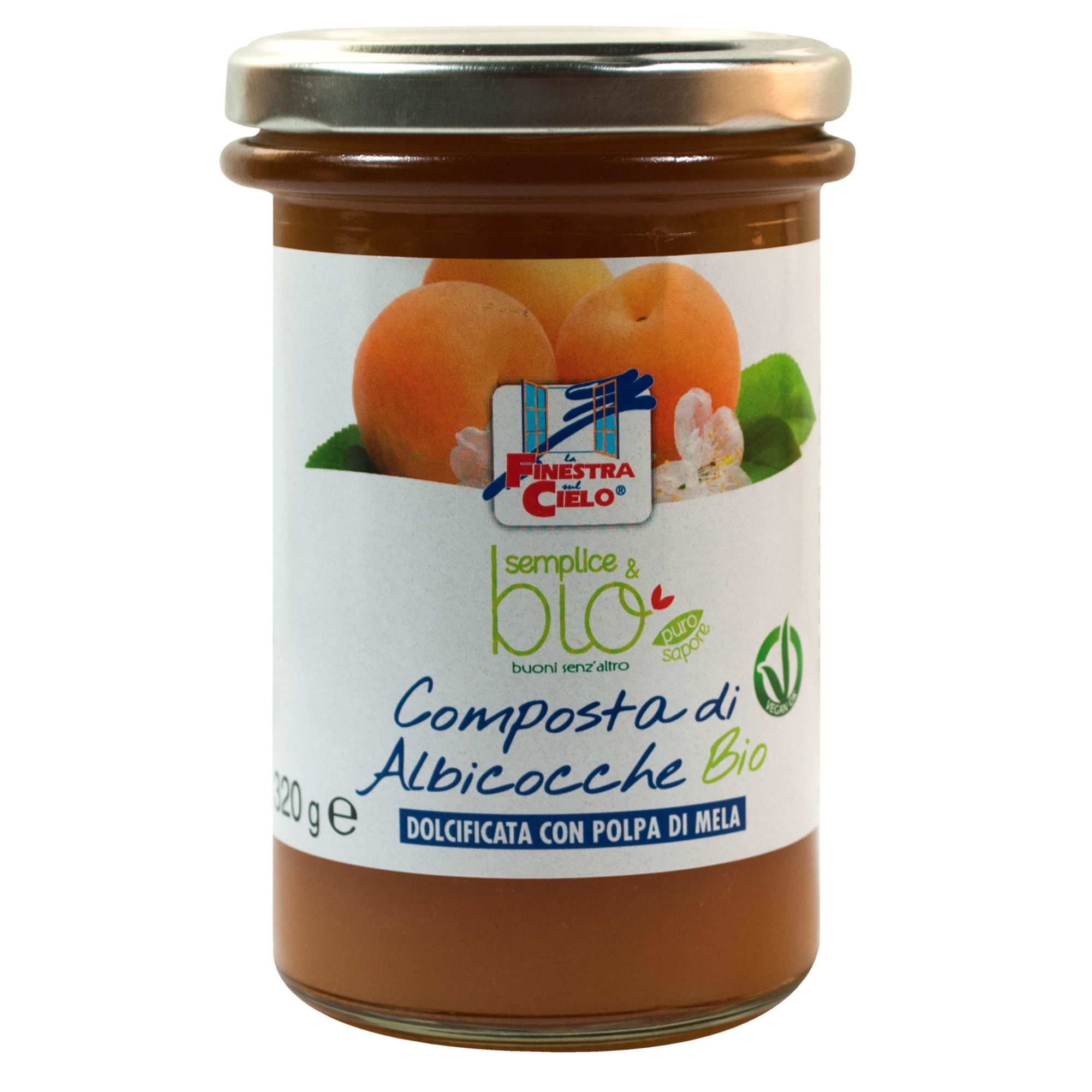 Gem bio de caise (indulcit cu pulpa de mere) 320g