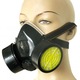 Masca de protectie respiratorie cu 2 filtre din carbon activ, DoubleEagle, filtre RC203 interschimbabile, pentru lucru in mediu chimic, vapori vopsea, gaze sau praf