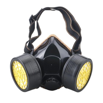 Masca de protectie respiratorie cu 2 filtre din carbon activ, DoubleEagle, filtre RC203 interschimbabile, pentru lucru in mediu chimic, vapori vopsea, gaze sau praf Masca de protectie respiratorie cu 2 filtre din carbon activ, DoubleEagle, filtre RC203 interschimbabile, pentru lucru in mediu chimic, vapori vopsea, gaze sau praf