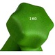 Set 2 greutati fitness, Zola® maner cu priza, 2x2 kg, atizgarieturi, verde