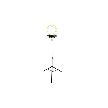 Lampa Selfie, suport telefon iPhone/Android, trepied extensibil de 150 cm, lumina LED, Negru Lampa Selfie, suport telefon iPhone/Android, trepied extensibil de 150 cm, lumina LED, Negru
