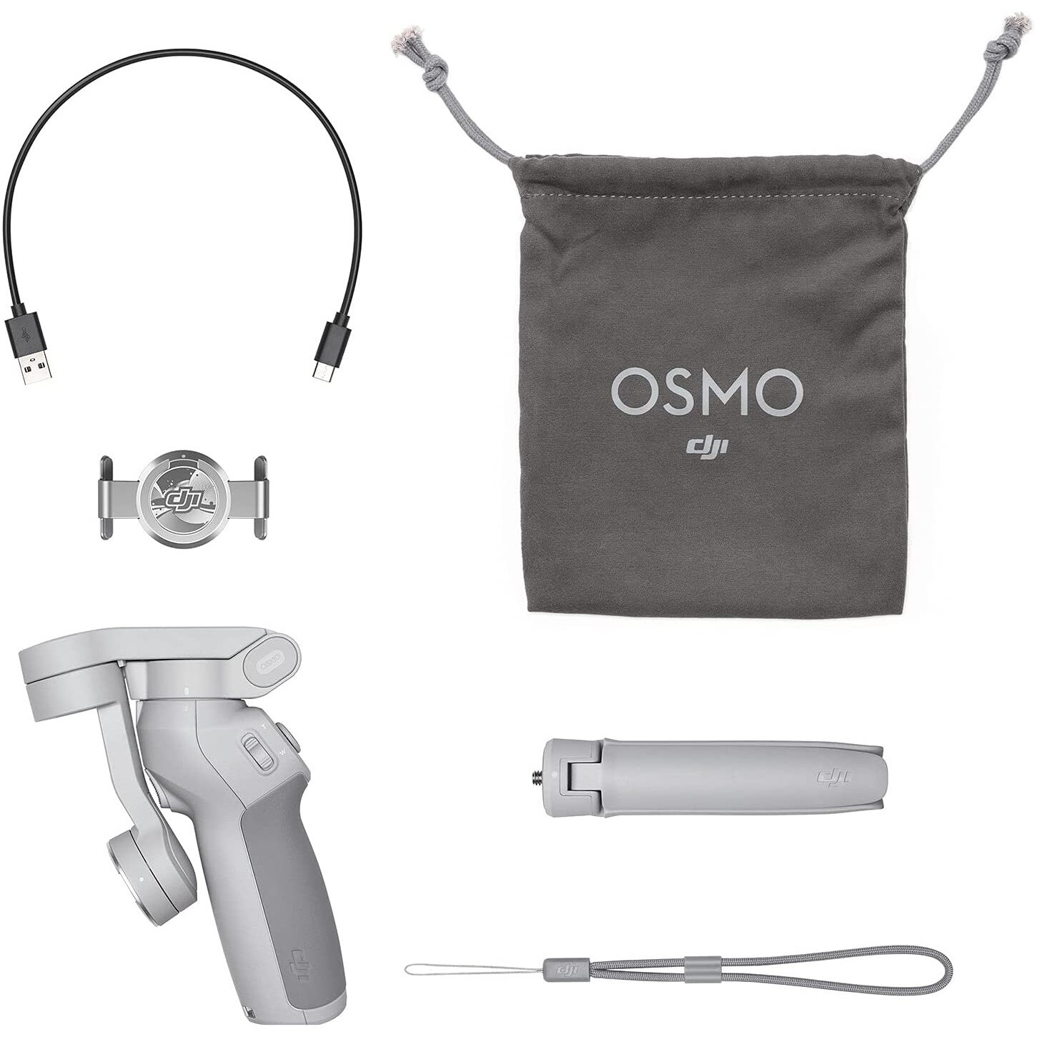 Trepied DJI Osmo Mobile 4 SE, gimbal cu 3 axe, sistem magnetic, Android/Iphone