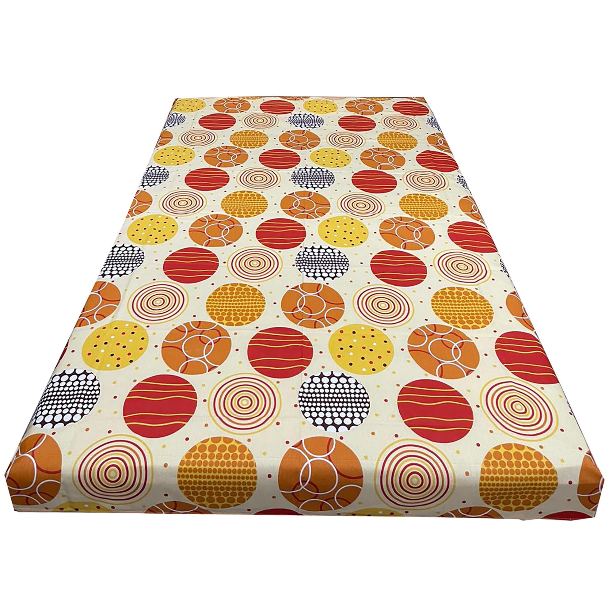 Cearceaf orange/galben 140x215cm pentru pat single, pentru saltea de 90 cm, 