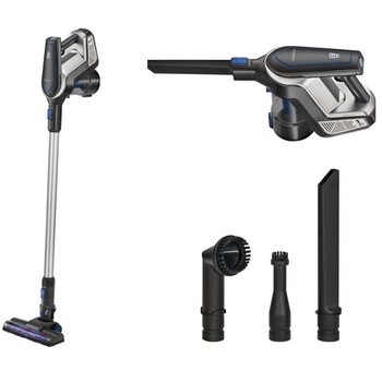 Aspirator vertical Bomann, BS 6027 A CB, fara fir, 2 in 1, autonomie 35 min, sistem Eco-Cyclon Twin-Spin, fara sac, accesorii, suport perete, usor de manevrat, antracit/albastru Aspirator vertical Bomann, BS 6027 A CB, fara fir, 2 in 1, autonomie 35 min, sistem Eco-Cyclon Twin-Spin, fara sac, accesorii, suport perete, usor de manevrat, antracit/albastru