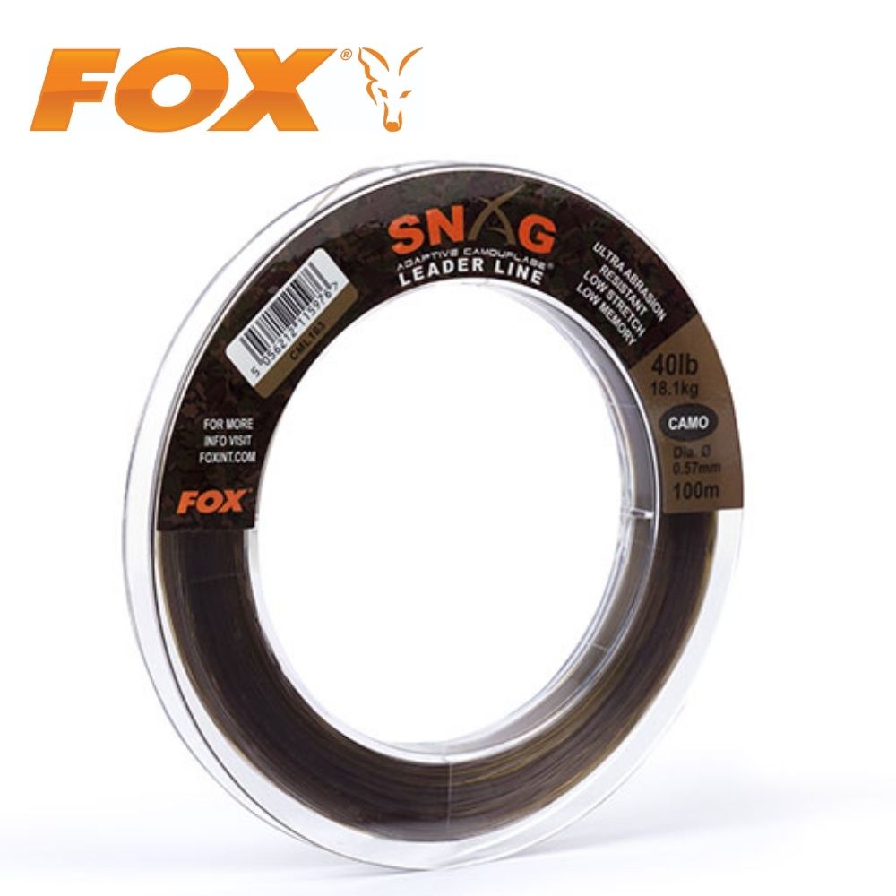 Accesoriu pescuti Fox Snag Leader Camo - 40lb / 100m