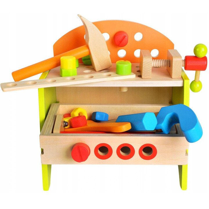 Atelier de lucru din lemn, Zola®, instrumente incluse, 16.5x26x25 cm