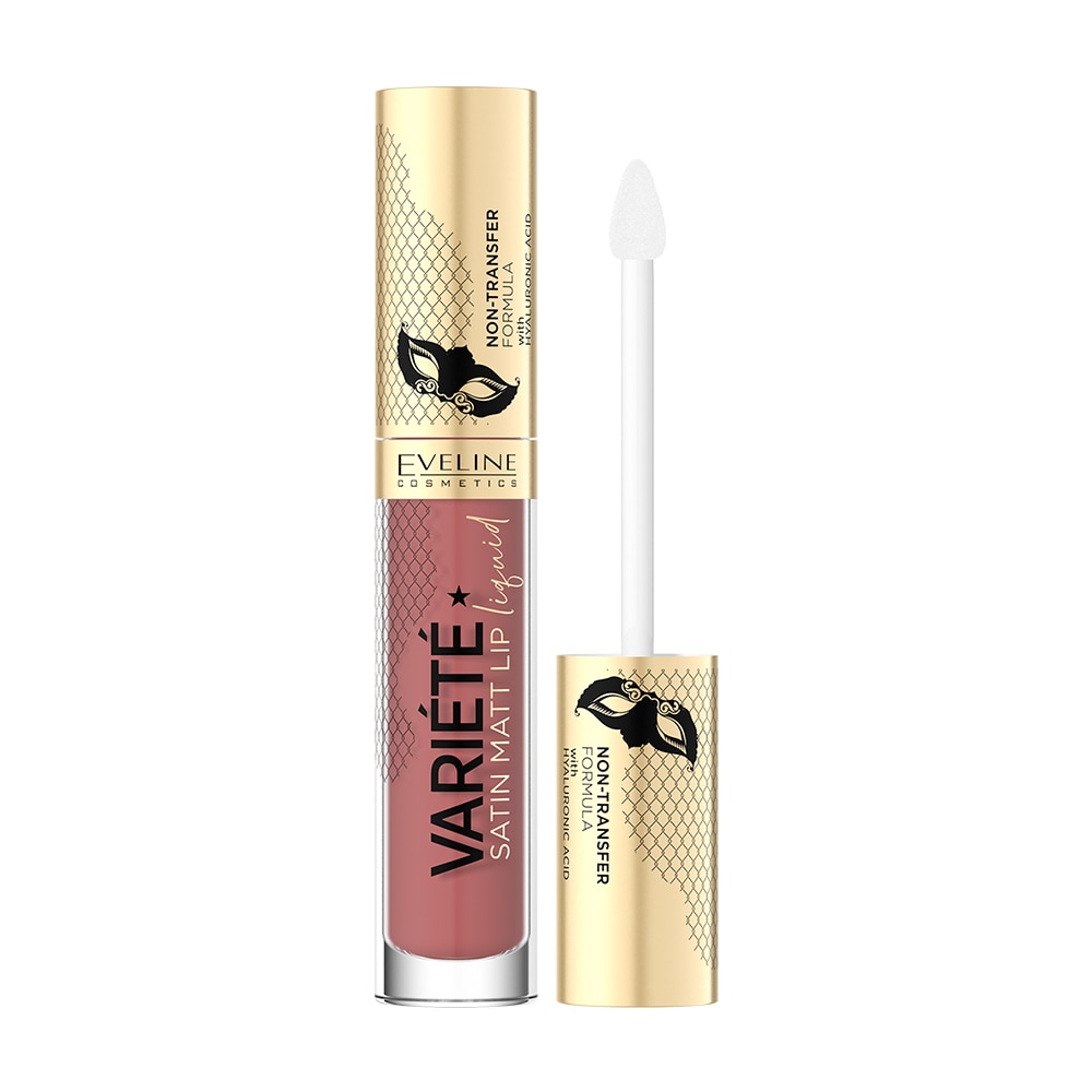 Ruj lichid Eveline, Variete Satin Matt Lip Liquid, Nr. 4, 4.5 ml