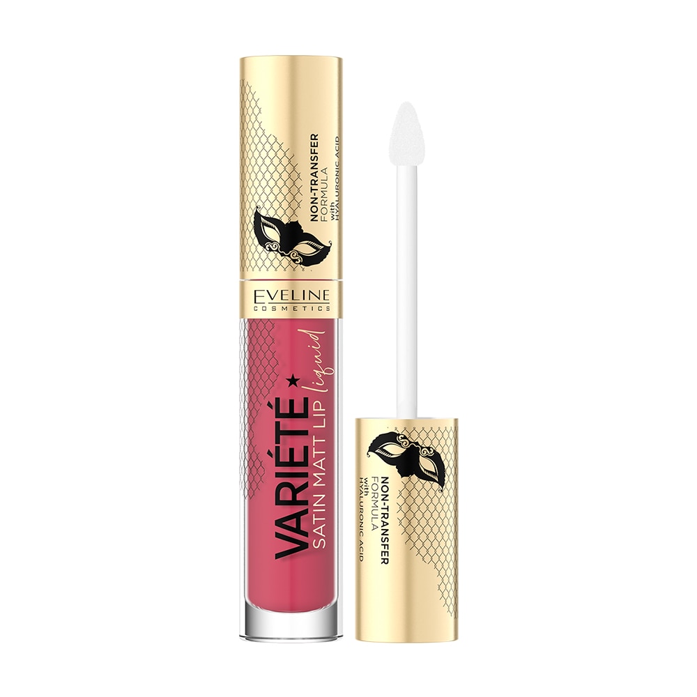Ruj lichid Eveline, Variete Satin Matt Lip Liquid, Nr. 6, 4.5 ml