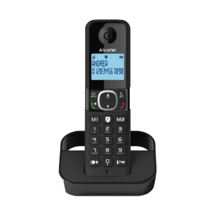 Telefon DECT Alcatel F 860, HI-QUALITY, Blocare apeluri, Speaker, taste directe memorie