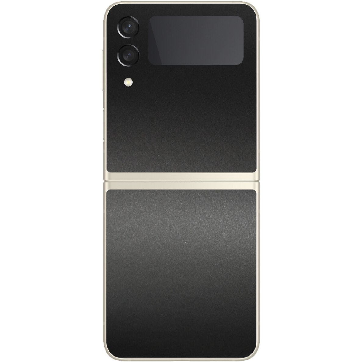 Folie Protectie Carbon Skinz pentru Samsung Galaxy Z Flip3 5G - Negru Mat Simple Cut, Skin Adeziv Full Body Cover pentru Rama Ecran, Carcasa Spate