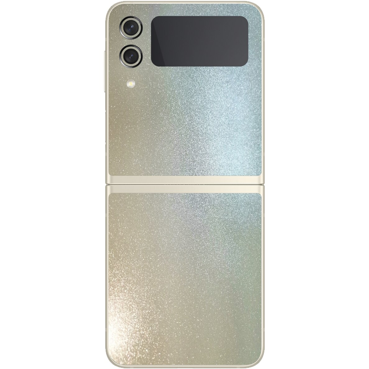 Folie Protectie Carbon Skinz pentru Samsung Galaxy Z Flip3 5G - Crystal White Sidef Simple Cut, Skin Adeziv Full Body Cover pentru Rama Ecran, Carcasa Spate