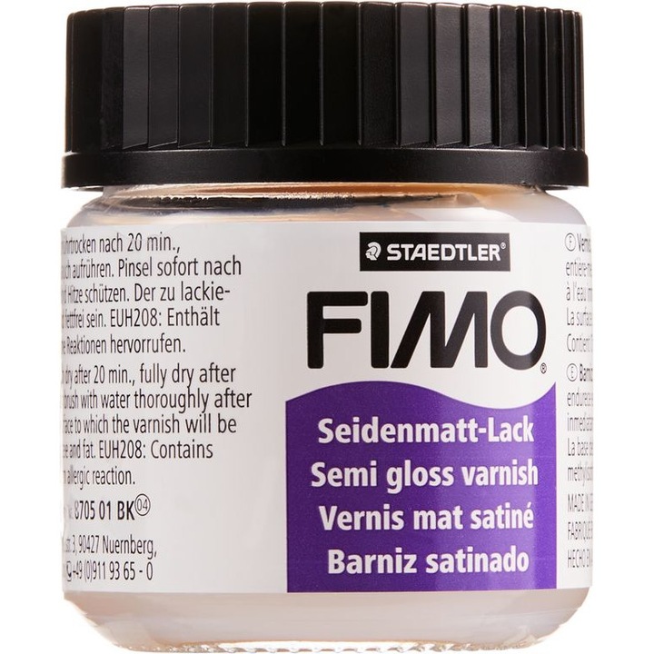 Лак полугланц FIMO, Прозрачен, 35 мл