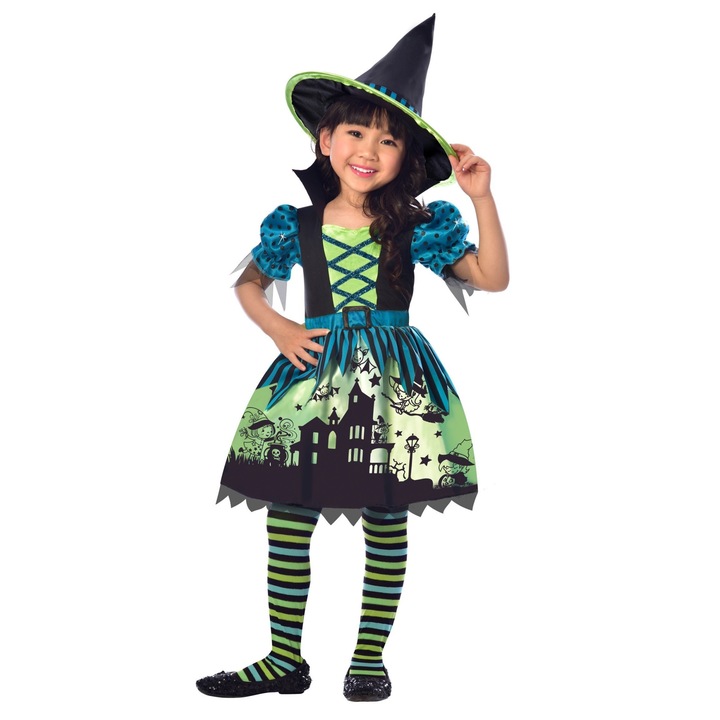 Costum vrajitoare Hocus Pocus copii 115cm(4-5ani)
