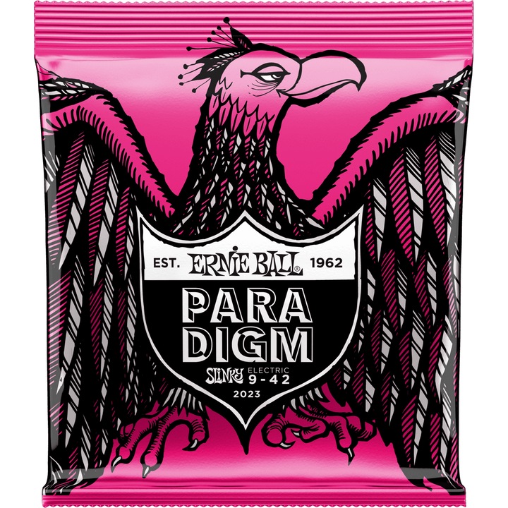 Струни за електрическа китара Ernie Ball Paradigm Super Slinky 2023, 9 - 42 , Никел