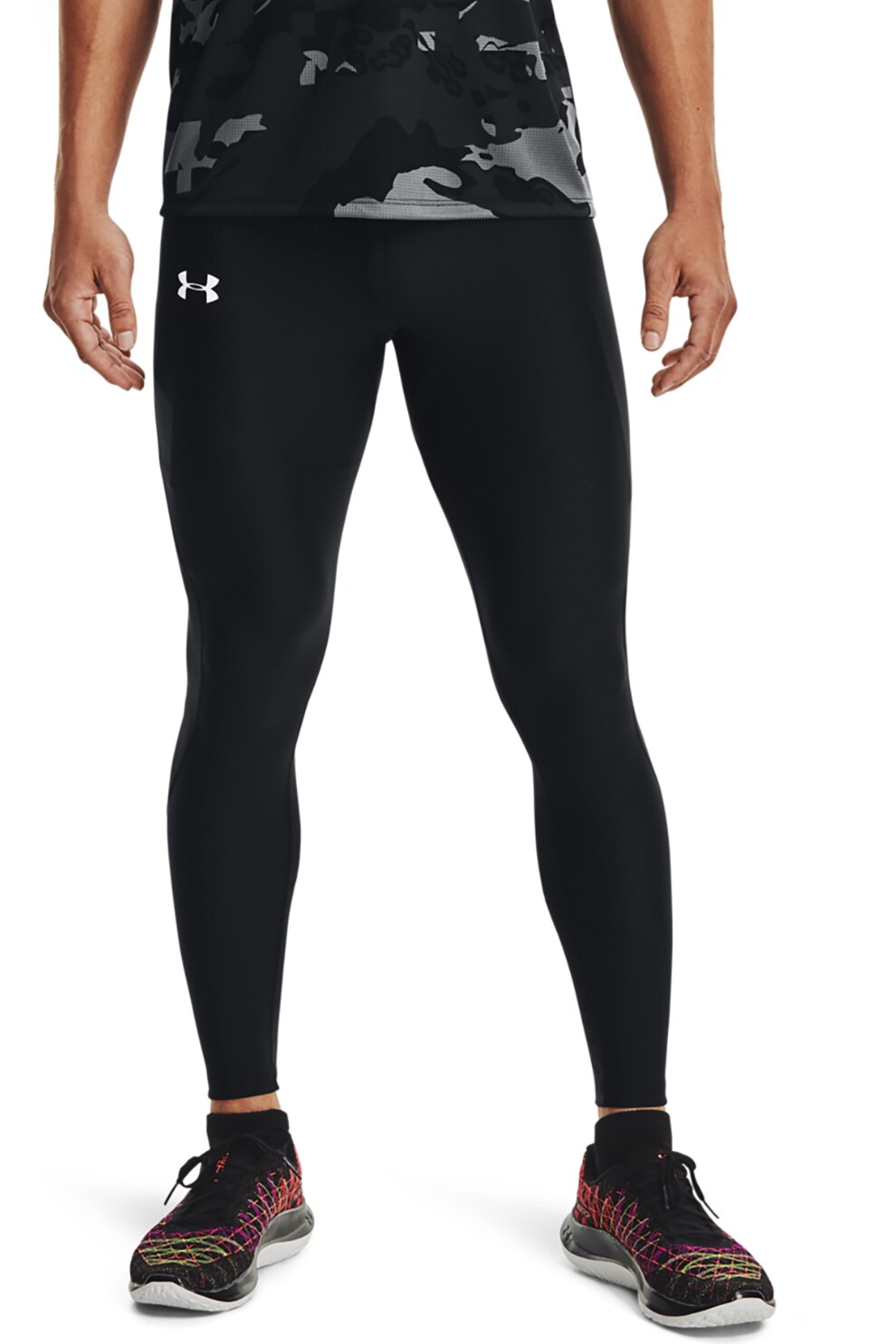 Under Armour, Colanti de compresie pentru alergare Speed Stride, Negru, M