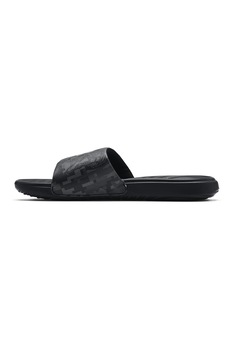 Under Armour, Papuci cu imprimeu grafic pentru inot Ansa, Negru/Gri inchis Under Armour, Papuci cu imprimeu grafic pentru inot Ansa, Negru/Gri inchis