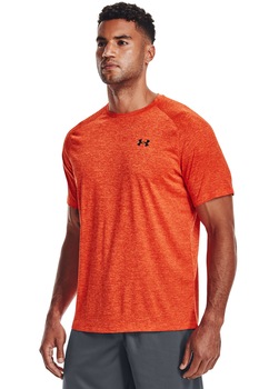 Under Armour, Tricou lejer cu maneci raglan pentru fitness Tech™, Oranj Under Armour, Tricou lejer cu maneci raglan pentru fitness Tech™, Oranj
