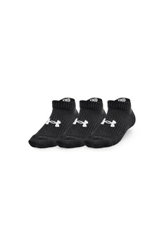 Under Armour, Set de sosete din amestec de bumbac cu logo pentru fitness - 3 perechi, Negru Under Armour, Set de sosete din amestec de bumbac cu logo pentru fitness - 3 perechi, Negru