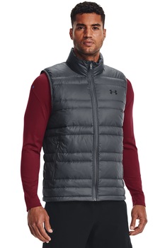 Under Armour, Vesta lejera impermeabila cu umplutura de puf, pentru antrenament Armour, Gri deschis Under Armour, Vesta lejera impermeabila cu umplutura de puf, pentru antrenament Armour, Gri deschis