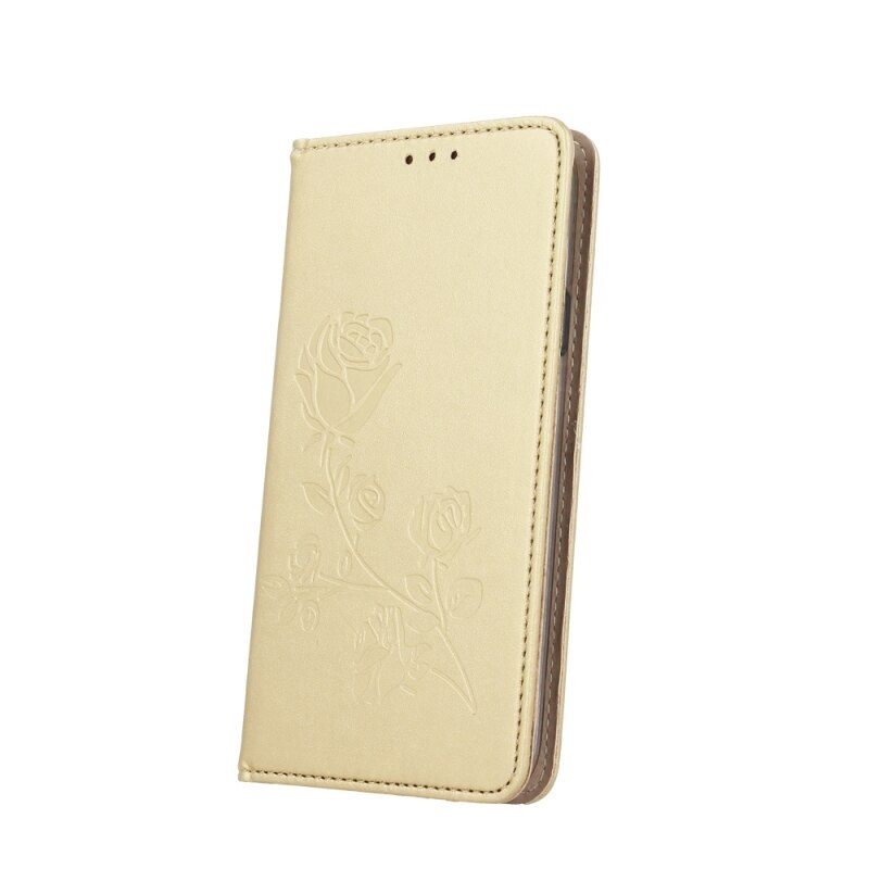 Husa Pentru Huawei P8/P9 Lite 2017,Smart Stamp Trandafiri,Auriu,Paramount