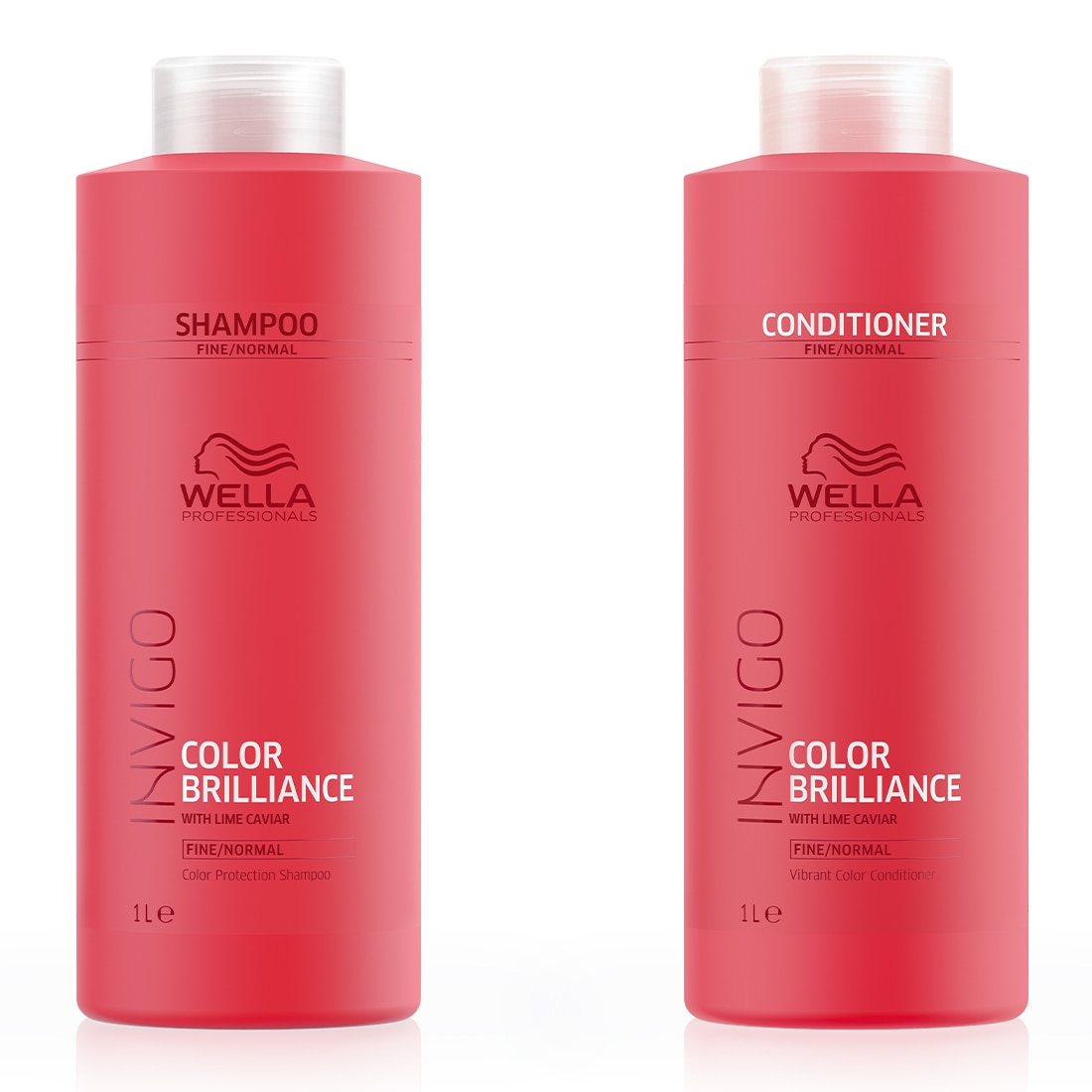 Pachet promo Wella Professionals INVIGO BRILLIANCE: Sampon, 1000 ml + Balsam, 1000 ml