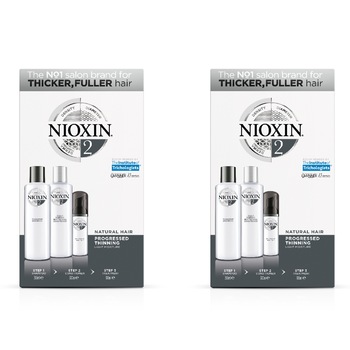 Pachet promo Nioxin System 2: Sampon, 2 X 300 ml + Balsam, 2 X 300 ml + Tratament, 2X 100 ml Pachet promo Nioxin System 2: Sampon, 2 X 300 ml + Balsam, 2 X 300 ml + Tratament, 2X 100 ml