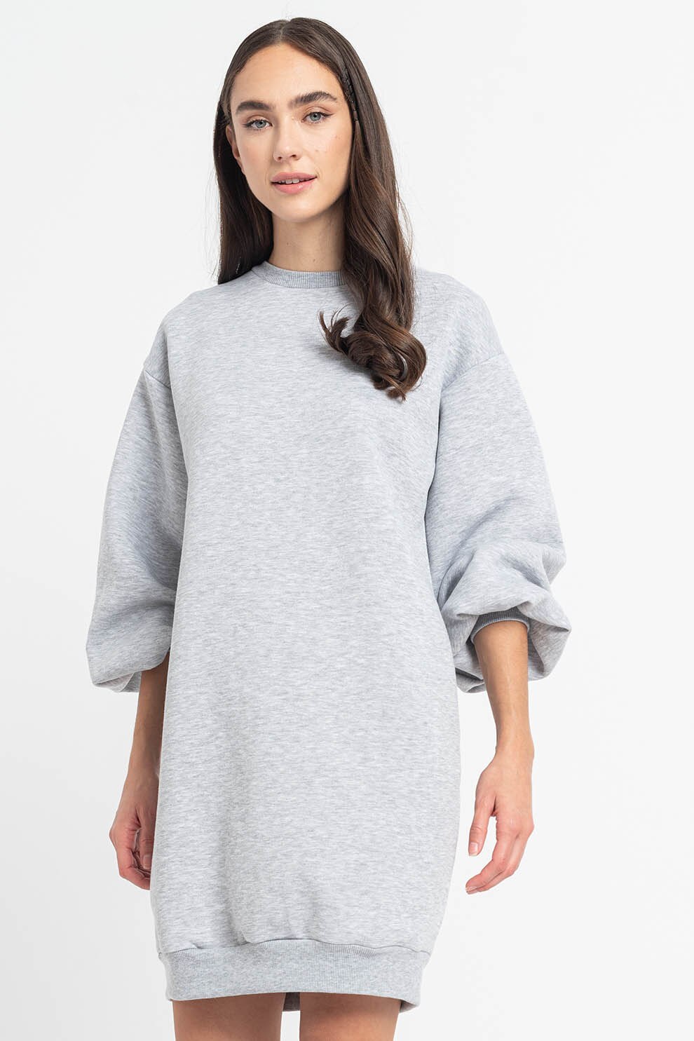 Sisters Point, Rochie sport scurta Peva, Gri melange