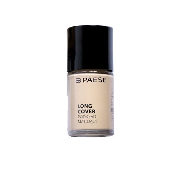Fond de ten waterproof matifiant Paese Long Cover , 30ml - 02M Beige
